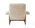 Brasilia Lounge Chair, Sheepskin nature/walnut