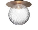 Liila 1 Wall/Ceiling Light Large, dark bronze/optic clear