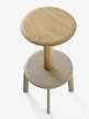 Massif Bar Stool AV40, oak/grey beige