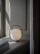 Lantern Portable Table Lamp, frosted white opal glass