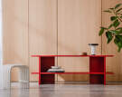 Hes Shelving Unit, tomato red