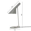 AJ Table Lamp, warm grey