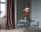 PH 5 Pendant Lamp, hues of rose