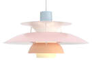 PH 5 Pendant Lamp, pastels blue rose peach