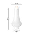 Tomoshi Portable Lamp, white