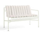 Palissade Dining Bench Soft Quilted Cushion, cream white