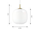 VL 45 Radiohus Pendant Ø250, white opal