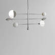 Sahn Chandelier, chrome