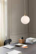 Apiales 1 Large Pendant, brushed brass/opal