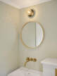 Liila 1 Wall/Ceiling Light Small, nordic gold/optic clear