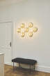 Liila 7 Wall/Ceiling Light, nordic gold/optic clear