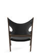 Knitting Lounge Chair Leather, walnut/Dakar 0842