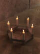 Newel Modular Candle Holder Set, travertine