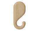 Nob Wall Hook 11.5 cm, white pigmented oiled oak-1