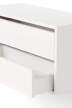 Wardrobe Shelf Cabinet w. Drawers 1, white/white