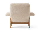 Brasilia Lounge Chair, Sheepskin nature/natural oak