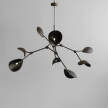 Stingray Chandelier Grande, burned black