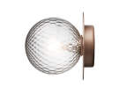 Liila 1 Wall/Ceiling Light Medium, dark bronze/optic clear