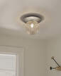 Liila 1 Wall/Ceiling Light Large, light silver/optic clear