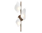 Florii 3 Wall Lamp, dark bronze/white