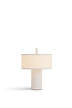 Margin Portable Table Lamp, white canvas