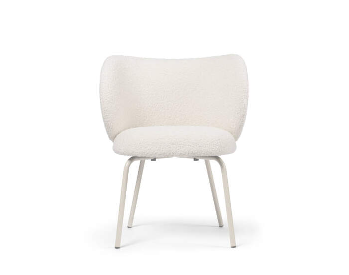 Rico Dining Chair Nordic Bouclé, off-white/cashmere