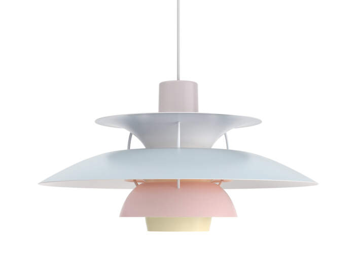 PH 5 Pendant Lamp, pastels oyster blue rose