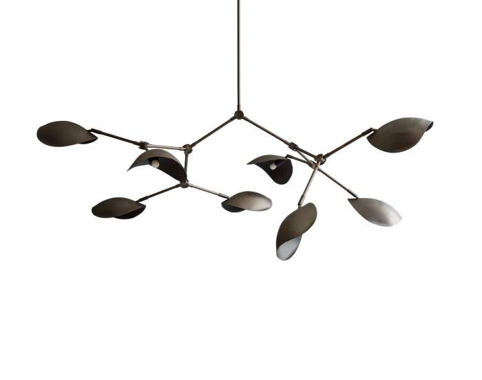 Stingray Chandelier, bronze