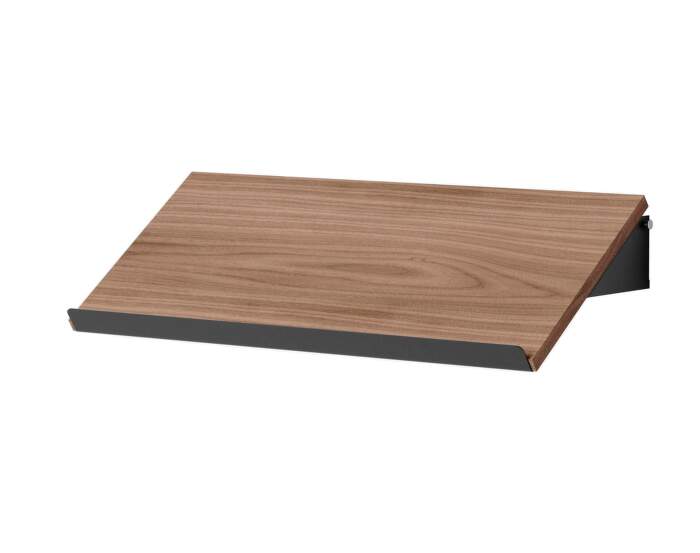 New Works Magazine Shelf Kit, walnut/black