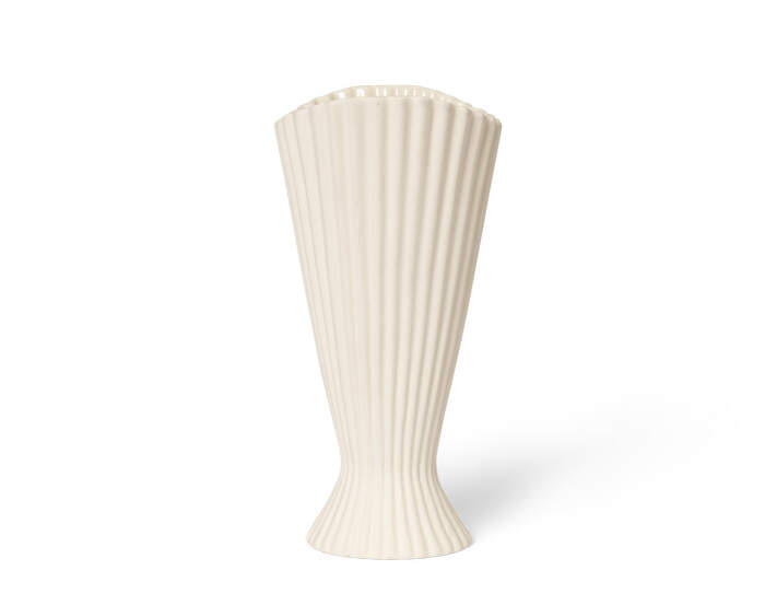 Fountain Vase 20, off-white