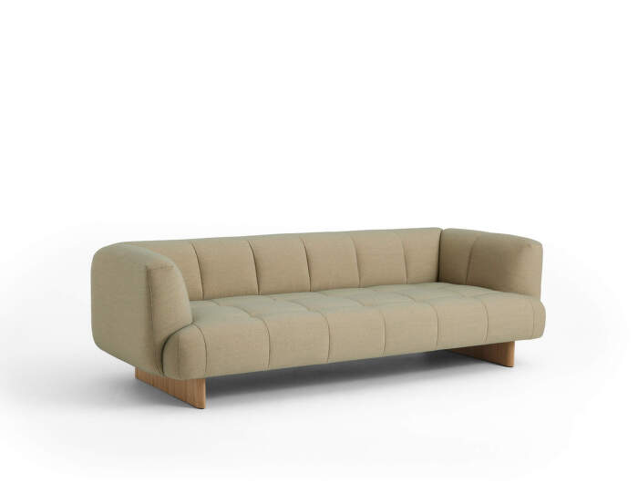 Quilton Lift 3-seater Sofa, water based lacquered oak/Steelcut Quartet 924