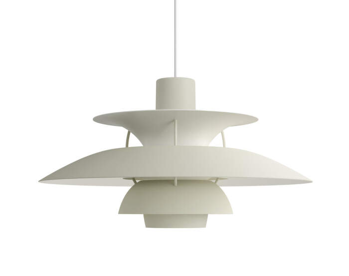 PH 5 Pendant Lamp, monochrome pale pewter