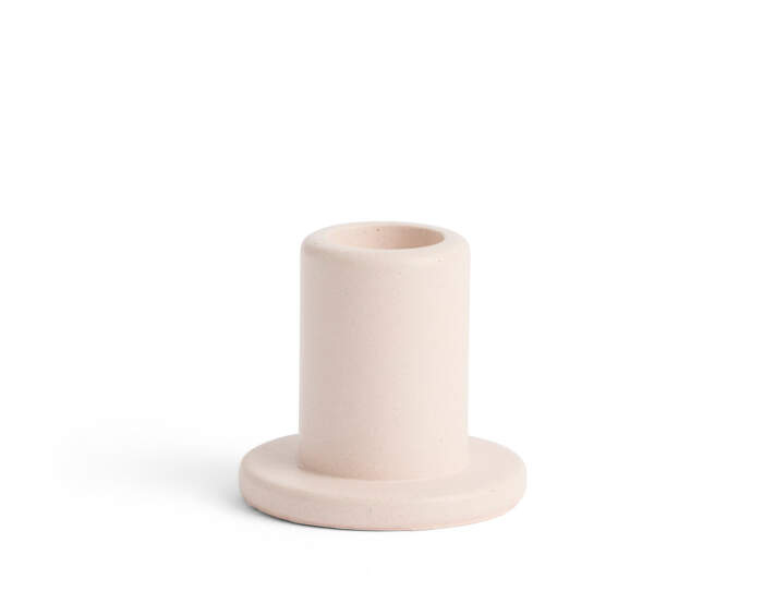 Tube Candleholder Concrete Small, light pink