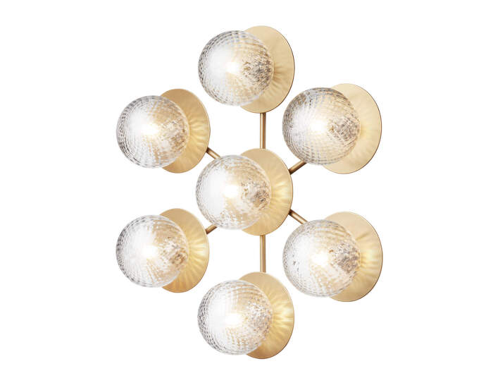 Liila Star Wall/Ceiling Light, nordic gold/optic clear