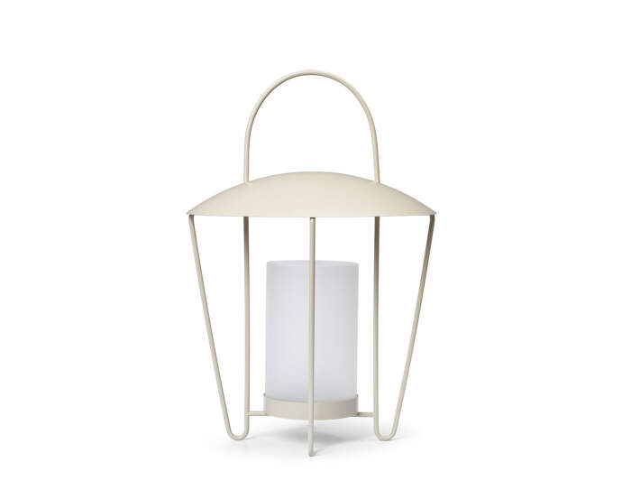 Abri Candle Lantern, cashmere