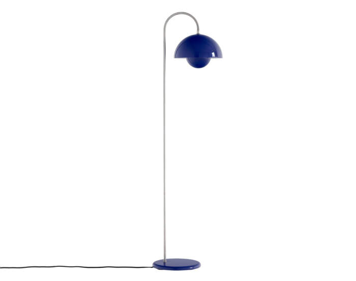 Flowerpot VP12 Floor Lamp, cobalt blue