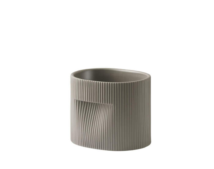 Ridge Planter H15, taupe