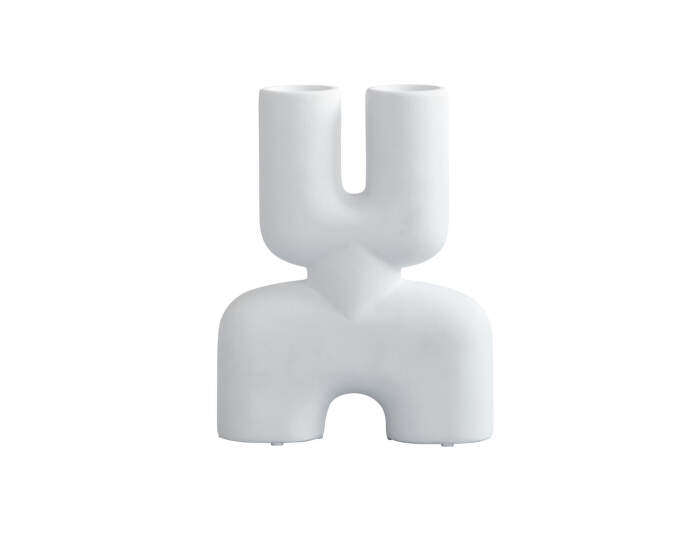 Cobra Vase Double Mini, bone white