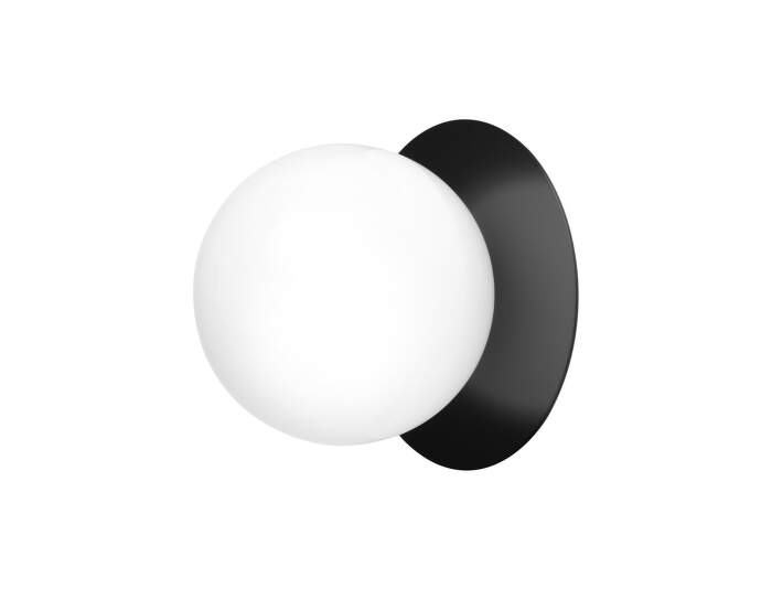 Liila 1 Wall/Ceiling Light Medium, black/opal