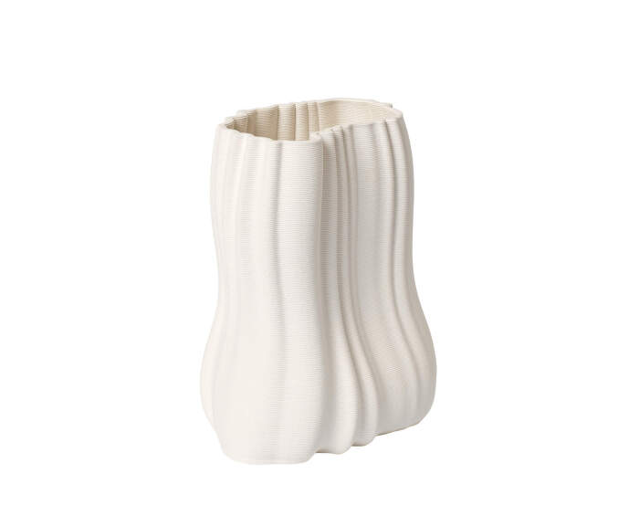 Moire Vase H20, off-white