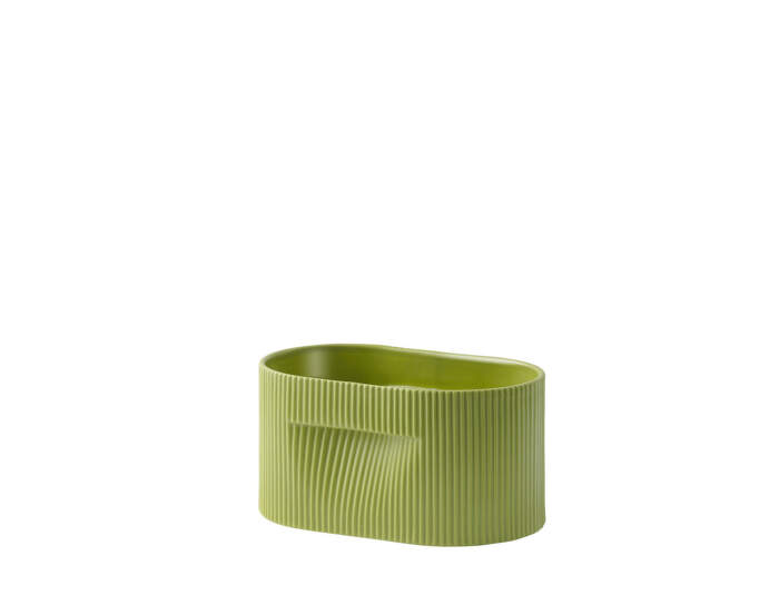 Ridge Planter H13, moss green