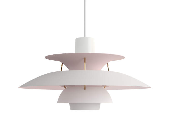 PH 5 Pendant Lamp, matte white/pale rose