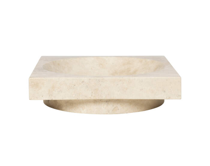 Hew Centrepiece Low, travertine