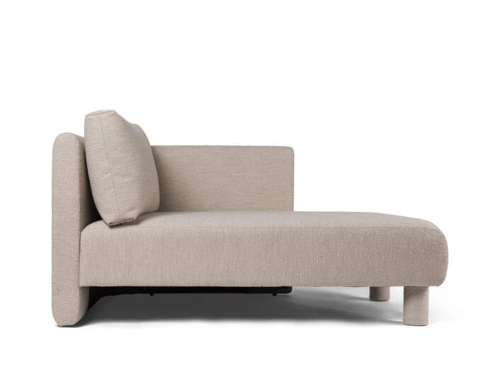 Dase Sofa Chaise Lounge Right Modul, Soft Bouclé natural