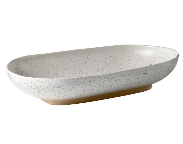 Forma Serving Bowl 24 x 40 cm, white/sand