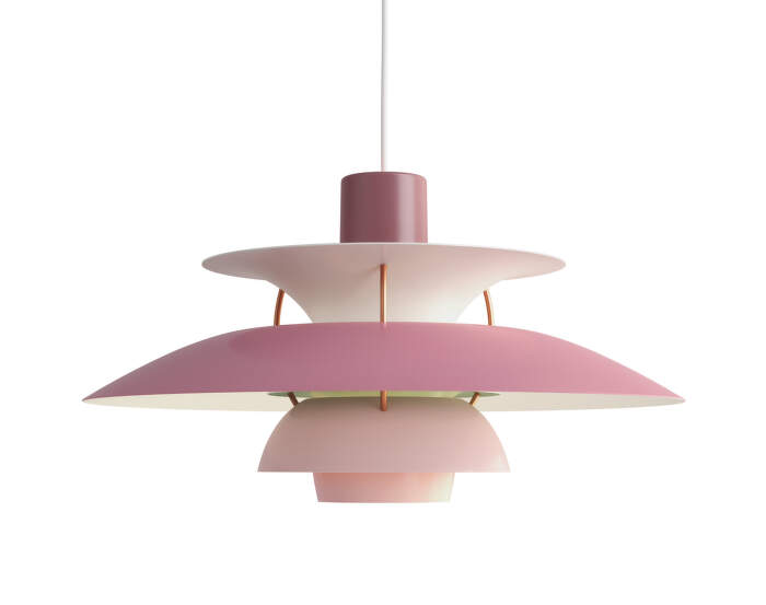 PH 5 Pendant Lamp, hues of rose