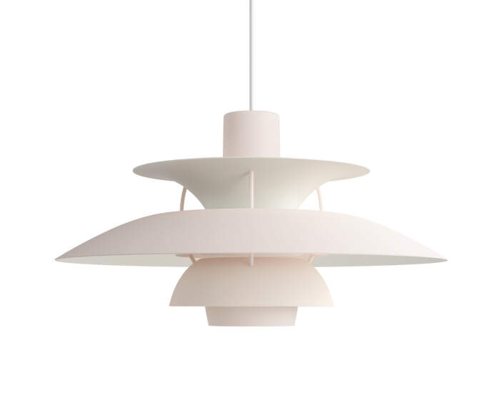 PH 5 Pendant Lamp, monochrome pale blush