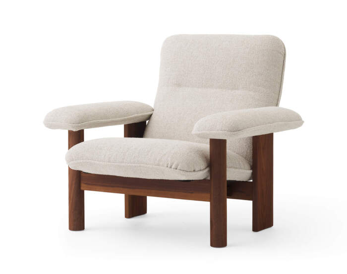 Brasilia Lounge Chair, Moss 0011/walnut