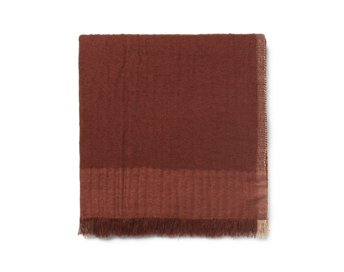 Weaver Throw, red brown