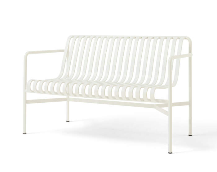 Palissade Dining Bench, cream white